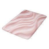 Roze Crème Abstract Ontwerp Badmat (Gekanteld)
