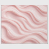 Roze Crème Abstract Ontwerp Cadeaupapier (Vlak)