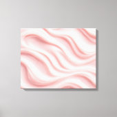 Roze Crème Abstract Ontwerp Canvas Afdruk (Voorkant)