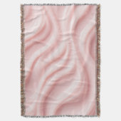Roze Crème Abstract Ontwerp Deken (Voorkant Verticaal)