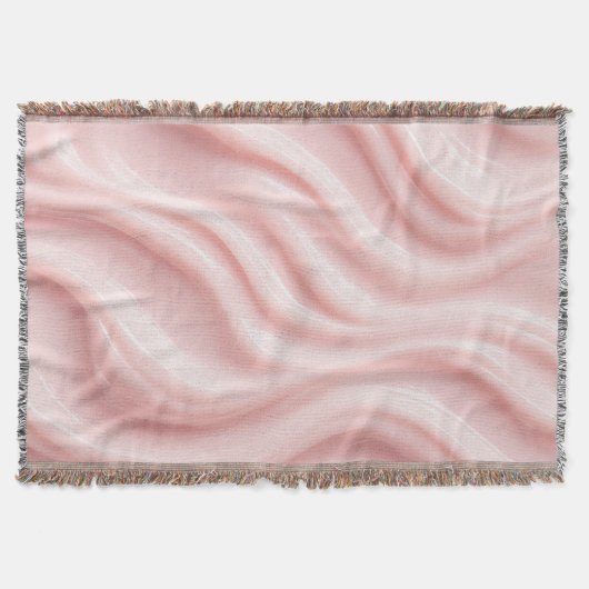 Roze Crème Abstract Ontwerp Deken (Voorkant)