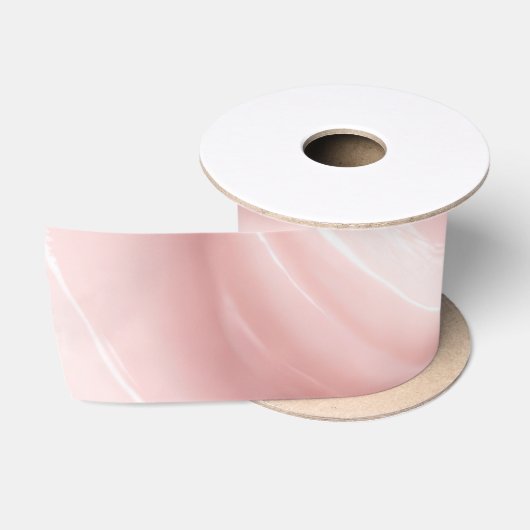 Roze Crème Abstract Ontwerp Satijnen Lint (Spoel)