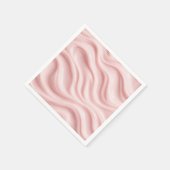 Roze Crème Abstract Ontwerp Servet (Hoek)