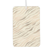 Roze Crème Beige Zebra Animal Print Luchtverfrisser (Voorkant)