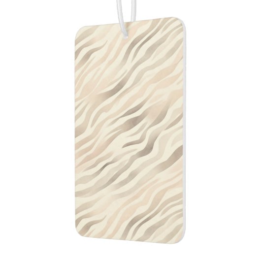 Roze Crème Beige Zebra Animal Print Luchtverfrisser (Links)