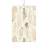 Roze Crème Beige Zebra Animal Print Luchtverfrisser (Achterkant)