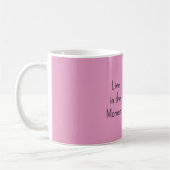 Roze Crème Bloemig Koffiemok (Links)