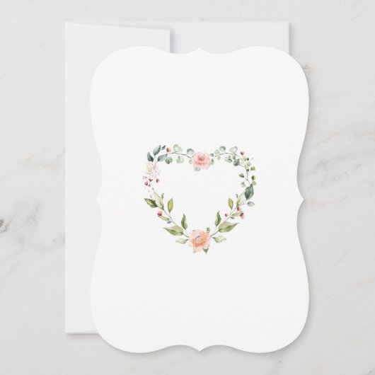 Roze Crème Bloemige Geweien Baby Shower Kaart (Achterkant)