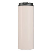 Roze Crème Blush Bloem Thermosbeker (Achterkant)