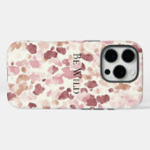 Roze Crème Chocolade Bruin Abstract Luipaarddier Case-Mate iPhone Case (Achterkant (horizontaal))