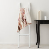 Roze Crème Chocolade Bruin Abstract Sherpa Deken (In situ)