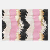 Roze Crème Goud Koeienhuid Inpakpapier Vel (Voorkant 3)