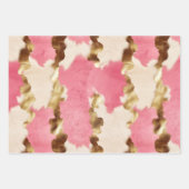 Roze Crème Goud Koeienhuid Inpakpapier Vel (Voorkant)