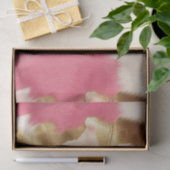 Roze Crème Goud Koeienhuid Tissuepapier (Geschenk)
