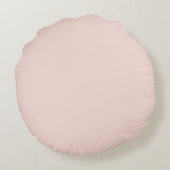 Roze Crème Harten Ballonnen Rond Kussen (Achterkant)