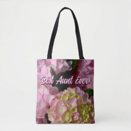 Roze Crème Hydrangeas geel roze bloemen beste tant Tote Bag