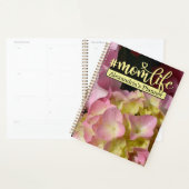 Roze Crème Hydrangeas geel roze bloemig #momlife Planner (Display)