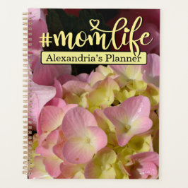 Roze Crème Hydrangeas geel roze bloemig #momlife Planner