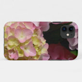 Roze Crème Hydrangeas geel roze groen bloemig Case-Mate iPhone Case (Achterkant (horizontaal))