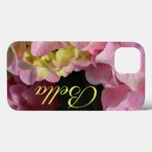Roze Crème Hydrangeas geel roze groen bloemig Case-Mate iPhone Case (Achterkant (horizontaal))