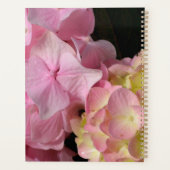 Roze Crème Hydrangeas geel roze groen bloemig Planner (Achterkant)