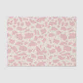 Roze Crème Koeienprint Decoupage Tissuepapier (Voorkant)