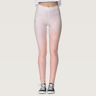 roze crème leggings