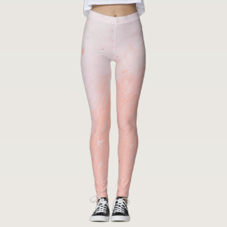 roze crème leggings