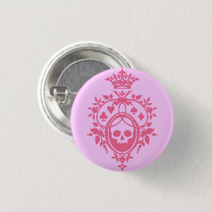 Roze crème met Button van de schedel en de trainin