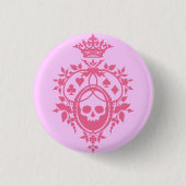 Roze crème met Button van de schedel en de trainin (Voorkant)