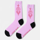 Roze crème met de sockets van de schedel en de tra sokken (Links)
