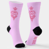 Roze crème met de sockets van de schedel en de tra sokken (Gebogen)