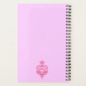 Roze crème met schedel en trainingspakken Planner (Achterkant)