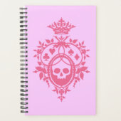 Roze crème met schedel en trainingspakken Planner (Voorkant)