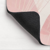 Roze Crème Modern Batik Patroon Muismat (Hoek)