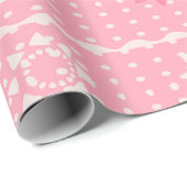 Roze & Crème Patroon Inpakpapier (Rol Hoek)