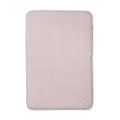 Roze Crème Stippen Whimsical Badmat (Voorkant Verticaal)