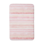 Roze Crème Strepen Badmat (Voorkant Verticaal)