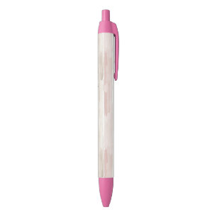 Roze Crème Strepen Zwarte Inkt Pen