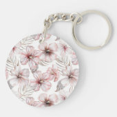 Roze Crème Strooien Haten Sleutelhanger (Achterkant)
