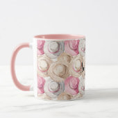Roze Crème Strooien Hooien Mok (Links)