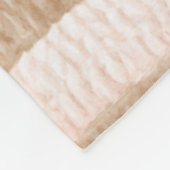 Roze Crème Tane Strepen Fleece Deken (Hoek)