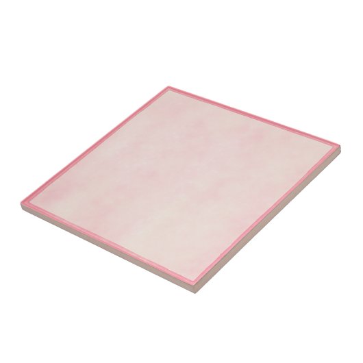 Roze &crème tegeltje (Zijkant)