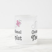 Roze crème voor het beroep matglas koffiemok (Center)