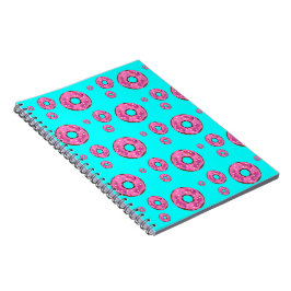 Roze crèmedonuts notitieboek