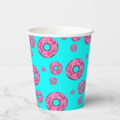 Roze crèmedonuts papieren bekers (Achterkant)