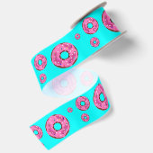 Roze crèmedonuts satijnen lint (Achterkant)