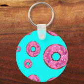 Roze crèmedonuts sleutelhanger (Voorkant)
