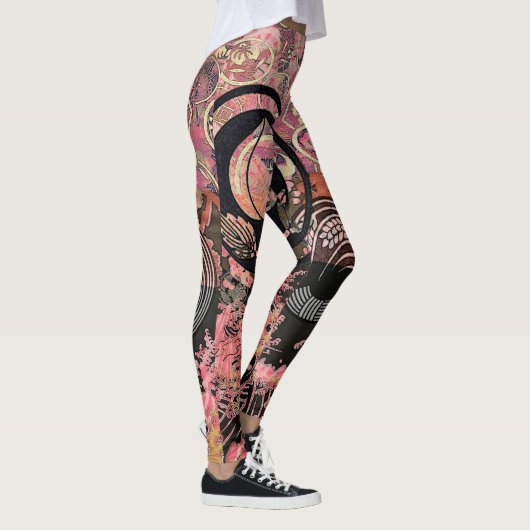 Roze crèmes in Storm Leggings (Rechts)