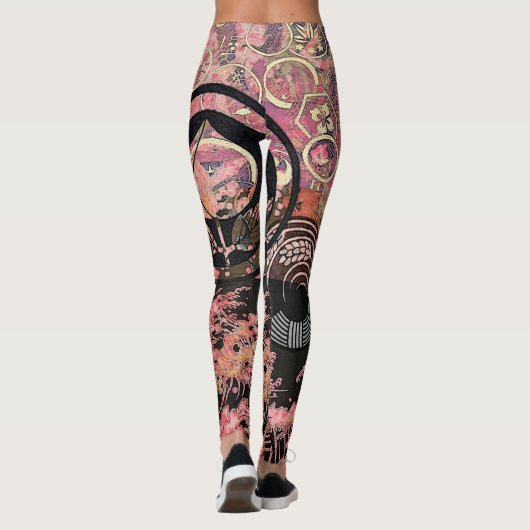Roze crèmes in Storm Leggings (Achterkant)